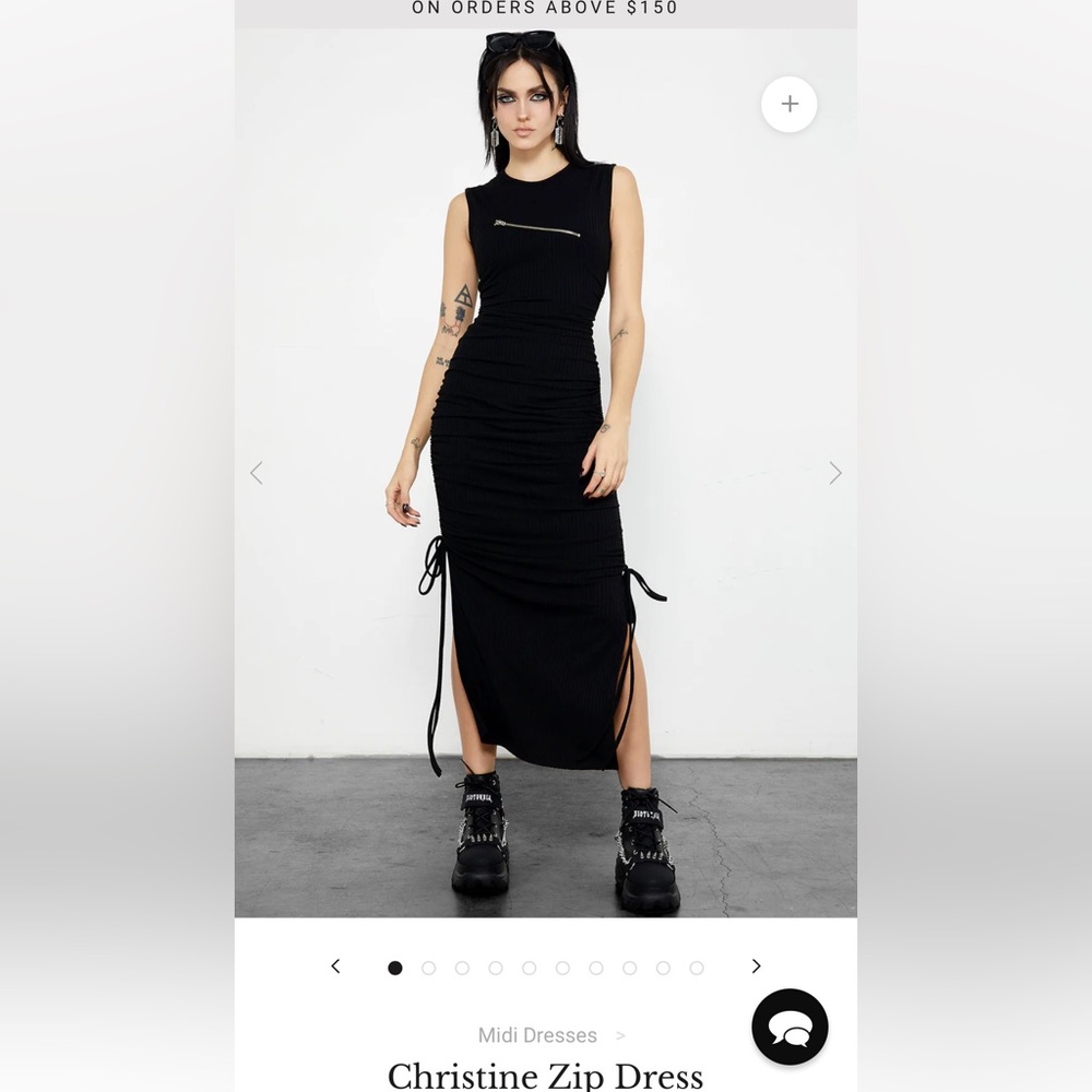 NWT Disturbia Christine Zip Dress US 14